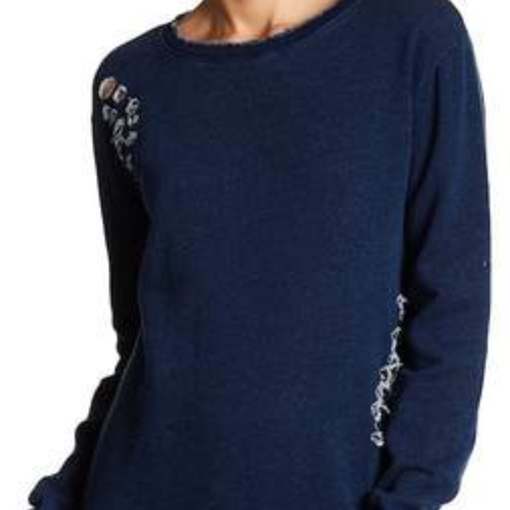 Drifter distressed destroyed sweatshirt XS
